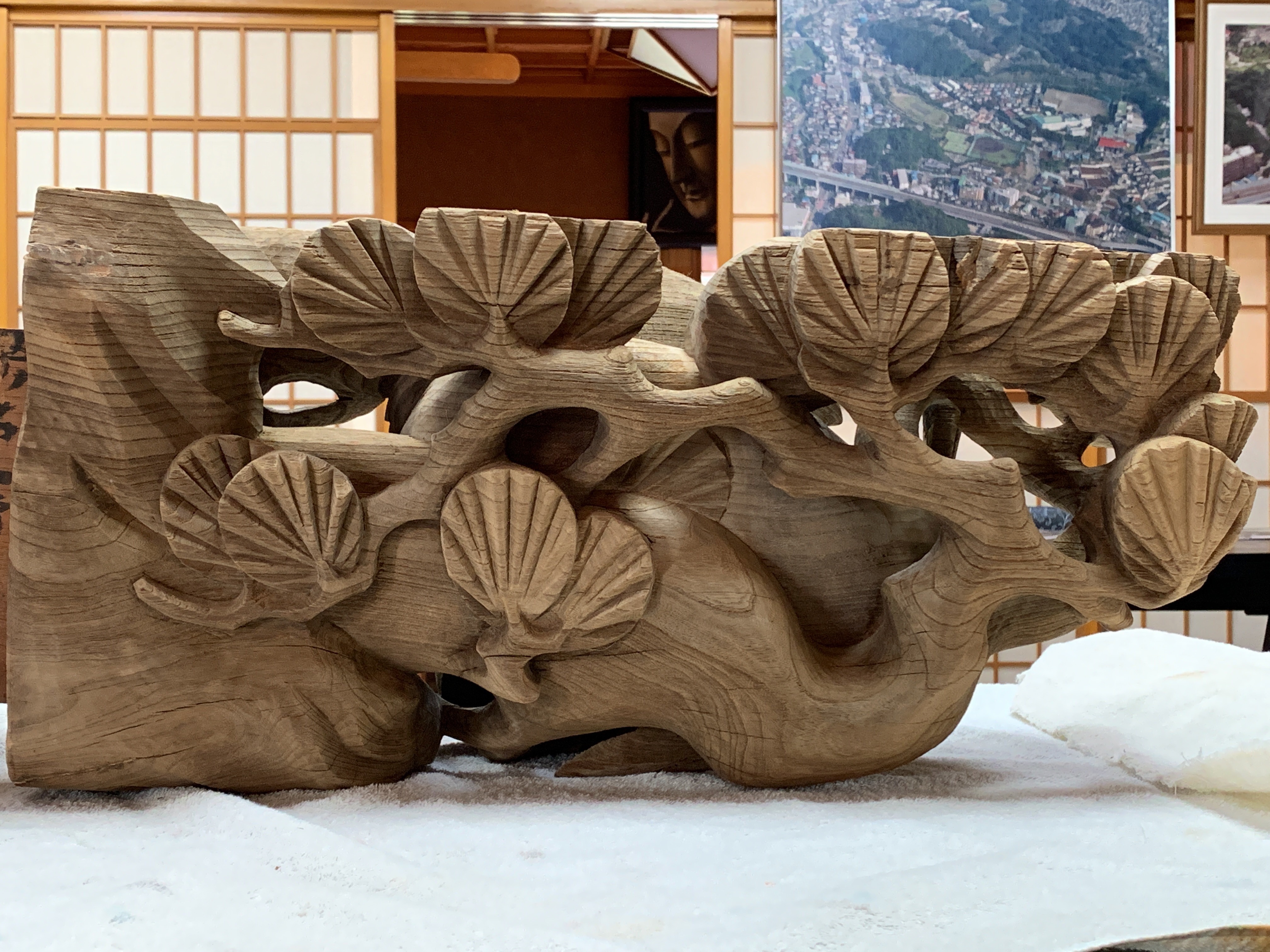彫刻（木彫り）・鶴